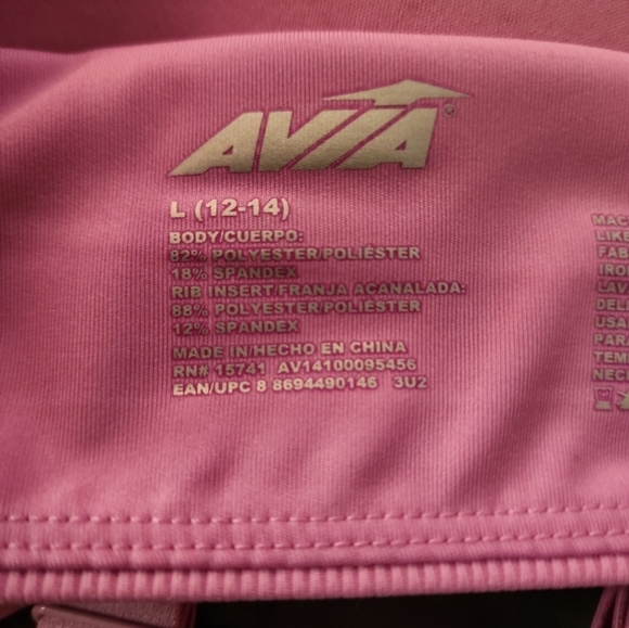 Avia Soft Purple/Pink Racerback Sports Bra - Picture 5 of 6
